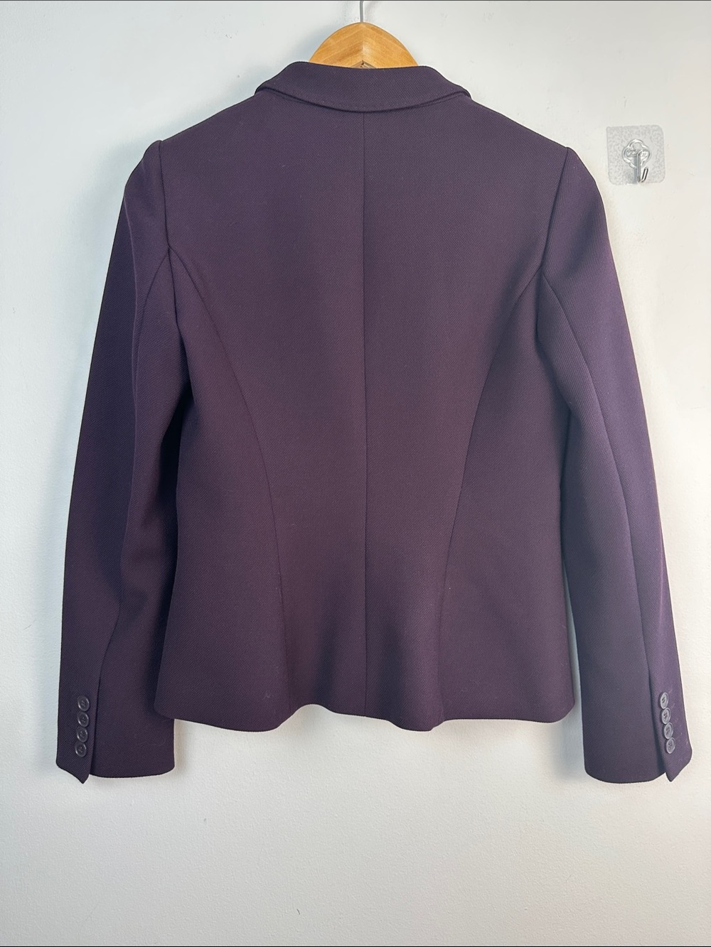 NWOT Hobbs London Vivienne Jacket Abuergine Single Button Blazer Size 4 Office - Picture 11 of 16